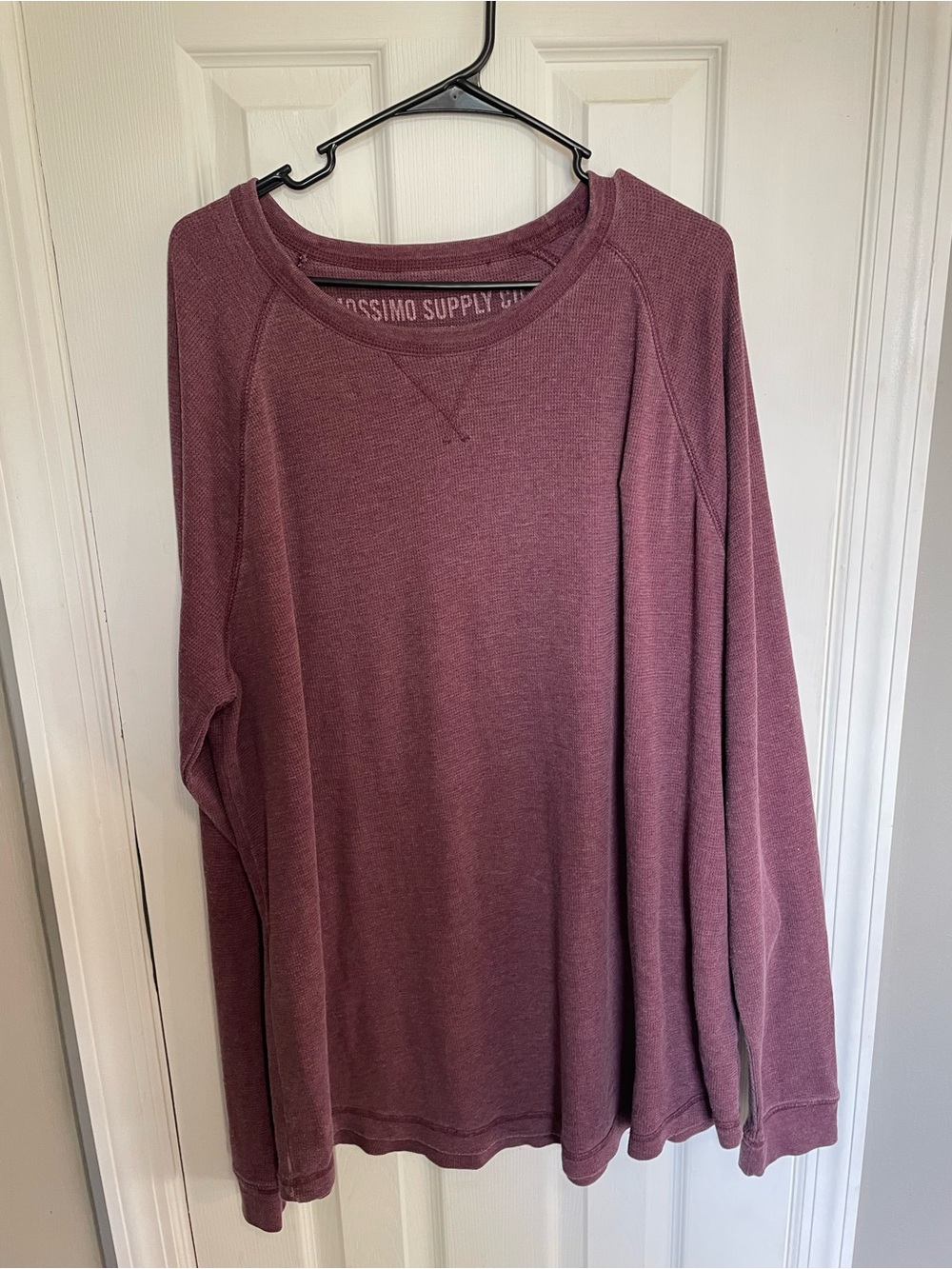 Mossimo Supply Co. Men’s Long Sleeve Crewneck Sweatshirt - Burgundy